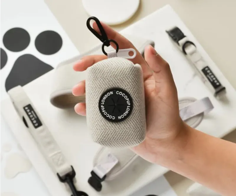 Cocopup London Poop Bag Holder - Brown Tweed